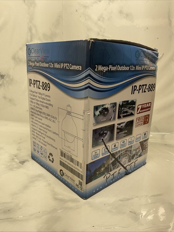 Clearview IP-PTZ-889 2-Mega-Pixel Outdoor 12x Mini IP PTZ Camera. K-12 gallery