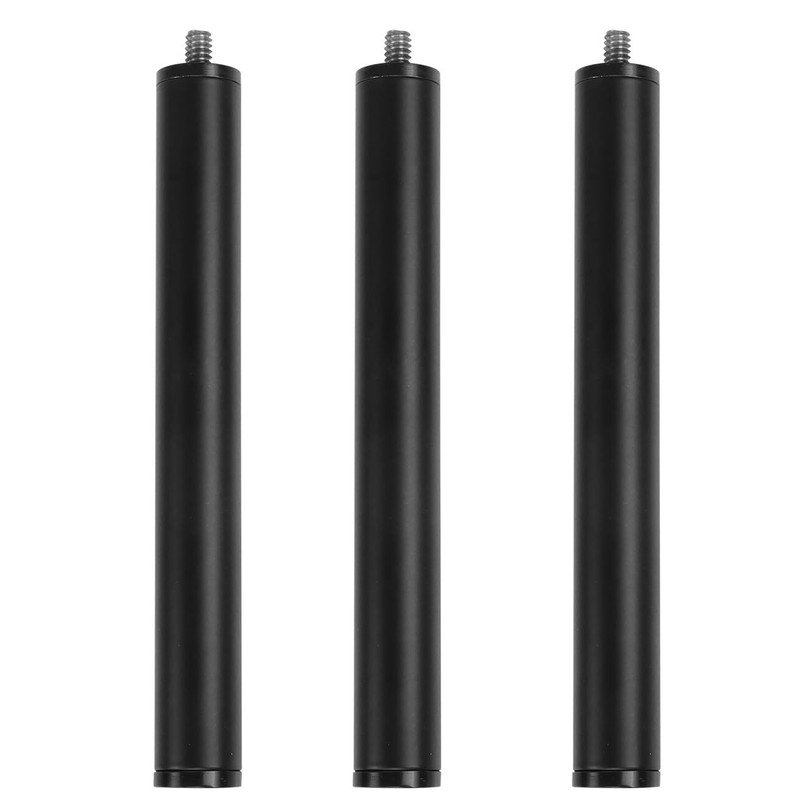 Camera Ground Spike Stake Mount Extension Pole 6.1 inch 1/4" Threaded 3 Pack