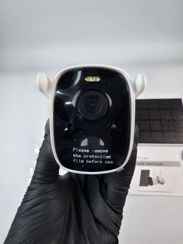 Smart Security Camera with USB Solar Panel Suit, 1080P Color Night Vision AI Mot gallery
