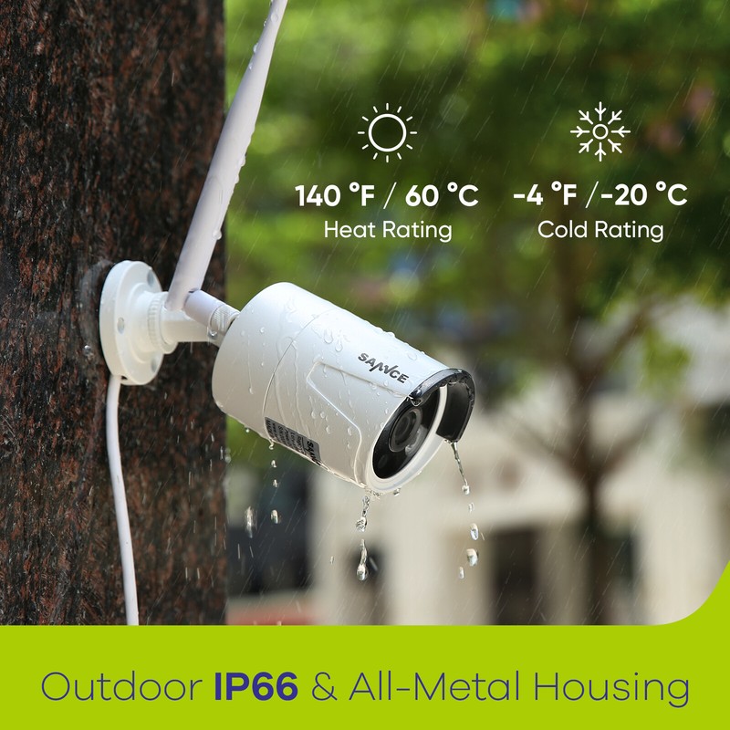 SANNCE 3MP Wireless Security Camera Video IP Network Outdoor CCTV Night Vision gallery