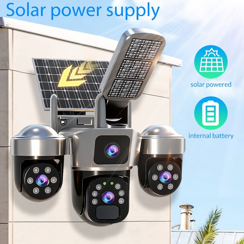 Outdoor Wireless Solar Camera PIR Sensor WiFi Night Vision Surveillance Cam LOT gallery