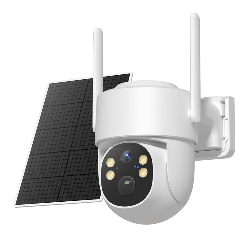 Solar Powered PTZ Security Camera-2K 360° Security Camera wireless Outdoor Home