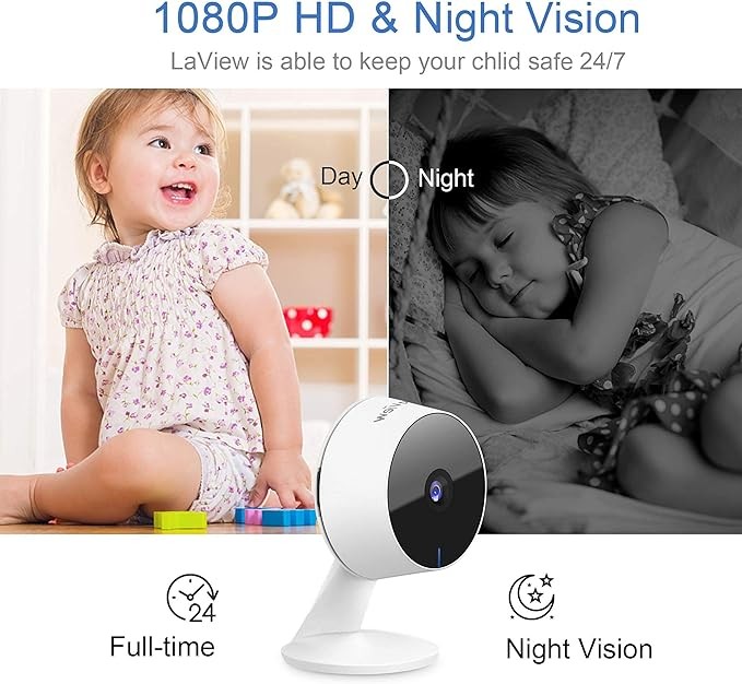LaView F1 Security Camera 4 PACK 1080P (LV-PWF-1-4PK) - White gallery