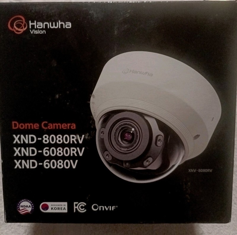 WISENET X Series XND-6080RV Network Dome Camera (New, Genuine)