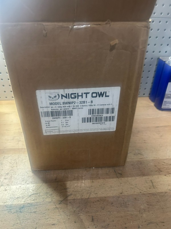 Night Owl BWNIP2-32B1-B 1080 Wireless IP Camera System with 3 Cameras-new