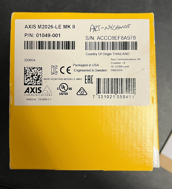 AXIS 4MP QUAD HD 1440P IP66 DAY/NGHT FIXED gallery