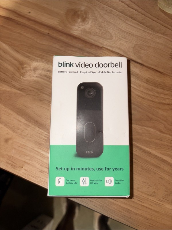 Blink Video Doorbell Camera Wi-Fi Smart Security System, Black