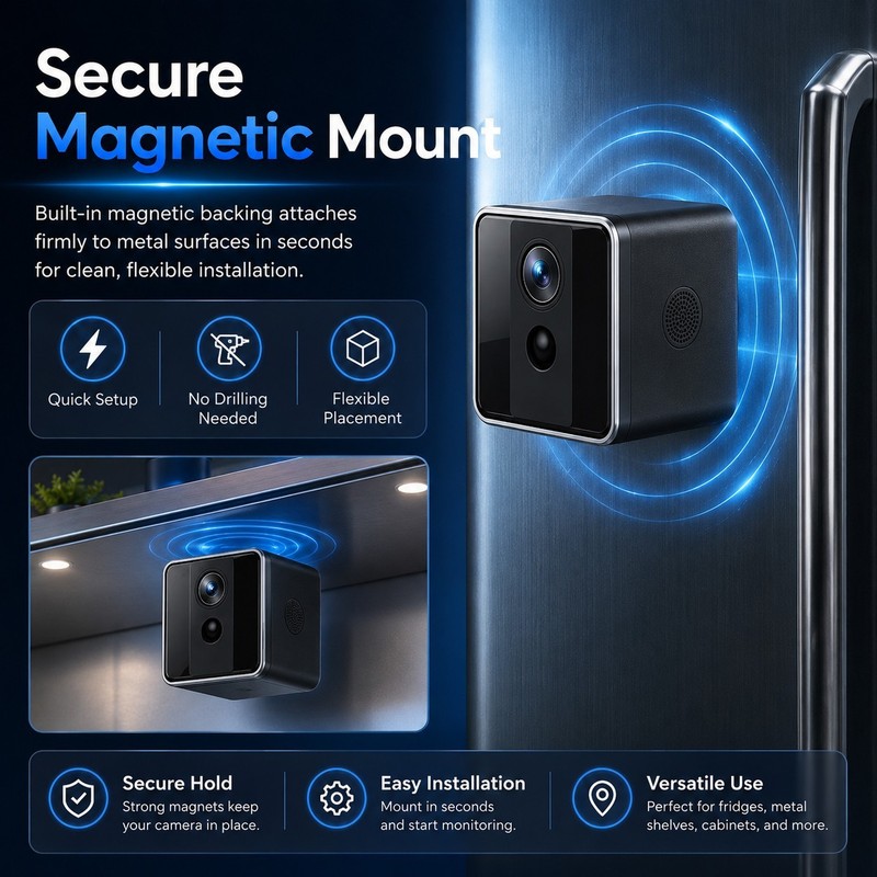 Wireless Smart Mini Security Camera 1080P HD WiFi Night Vision Motion Detection gallery