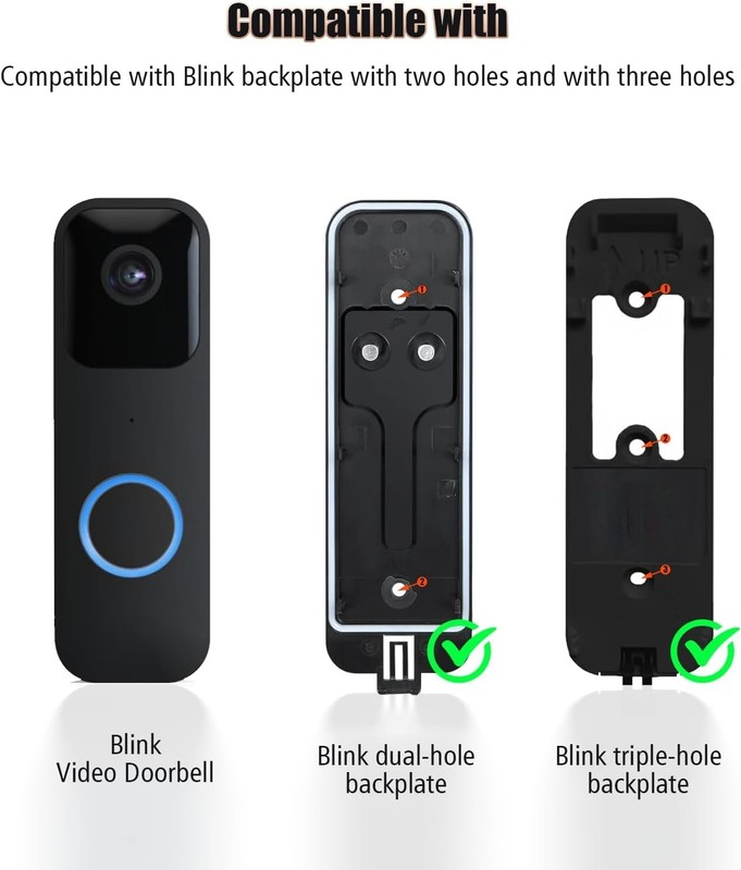 2W Solar Panel Compatible with Blink Outdoor 4 Camera & Video Doorbell Camera... gallery