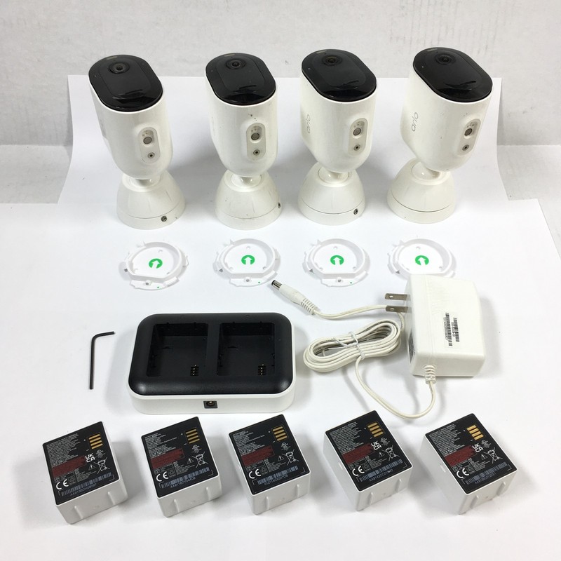 Arlo Pro 4 VMC4041P Spotlight Indoor/Outdoor Camera White(Set of 4)