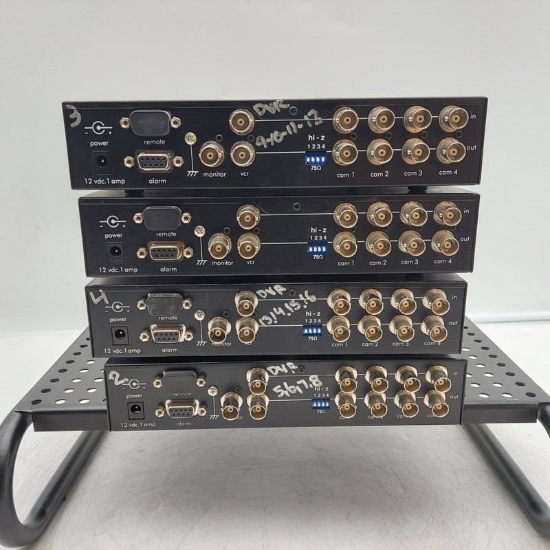 LOT OF 4 American Dynamics ADQUAD87 Channel CCTV Digital Surveillance gallery