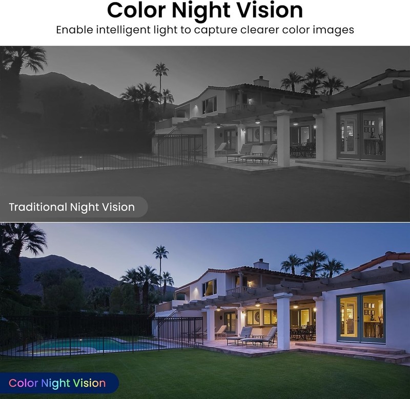 1/2 pack Cameras for Home Security Security Camera Night Vision Work with Alexa gallery