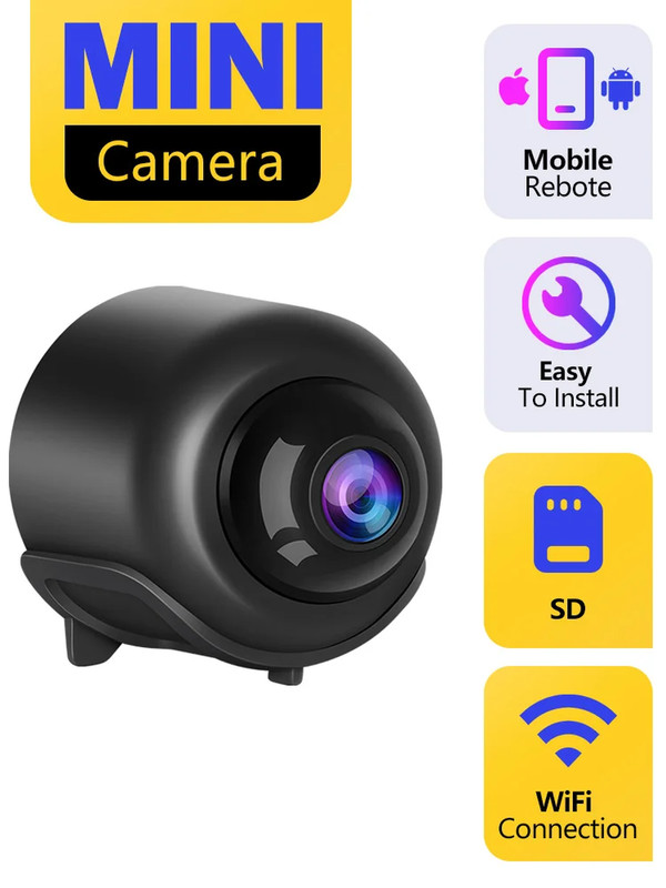 X5 Mini Camera Wifi Camera Clear Night Vision Lightweight Portable Premium Cams gallery