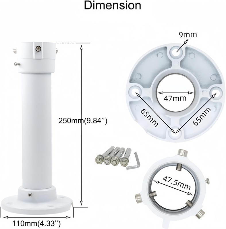 10"/25cm CCTV Camera Ceiling Mount Bracket Security Surveillance Camera Ceili... gallery