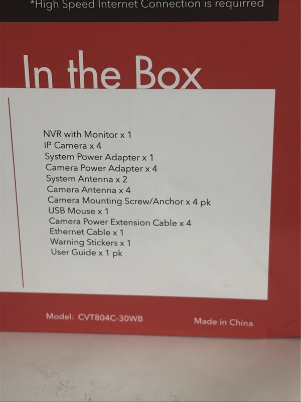 Crystal Vision CVT804C-30WD 8 CHHD Surveillance System NVR CCTV 2TB gallery