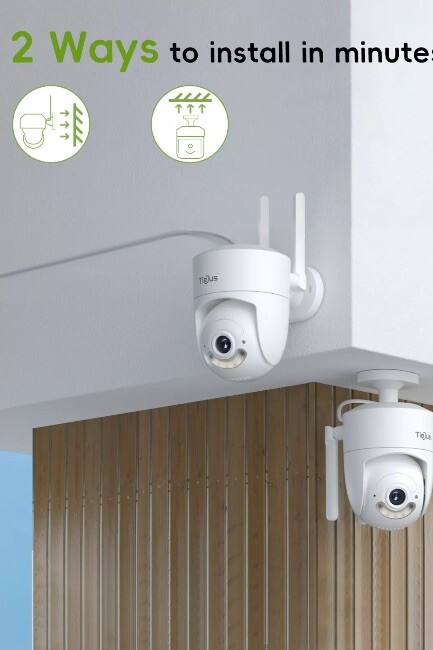 TIEJUS 3MP 5G Security ，24/7 Recording 360° Auto Tracking Camera，Plug-in Power gallery