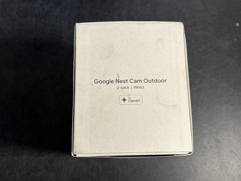Google Nest Cam Outdoor Wired 2K Security Camera 2-Pack White Sealed New gallery