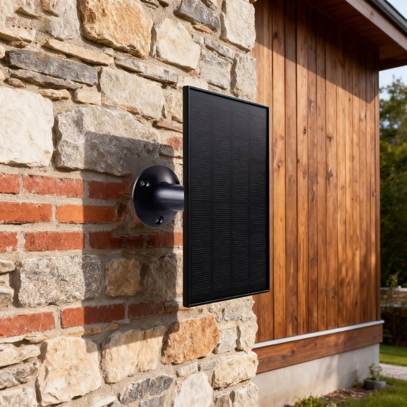 3W 5V Energy Saving Solar Panel For Security Camera Doorbell Weatherproof PET gallery