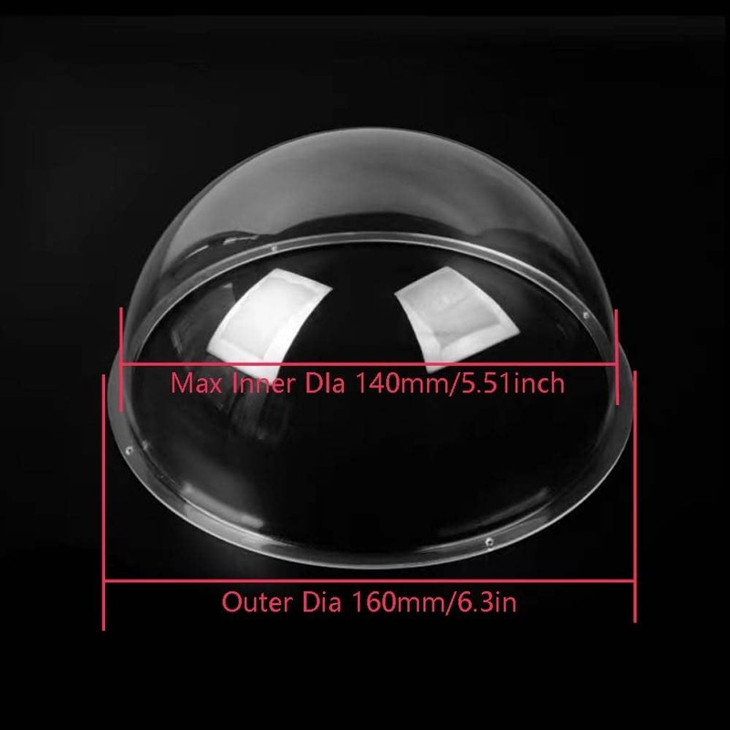LOTOWELZON Camera Dome Cover 5.5 inch Clear Acrylic gallery