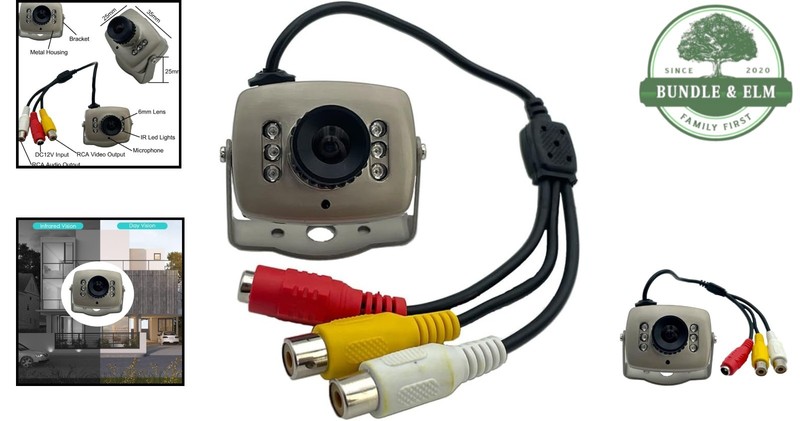 Mini CCTV Camera CCD 1000TVL Waterproof Indoor Outdoor Night Vision Surveillance gallery