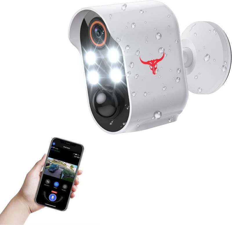 Camara De Seguridad 1080P Para Exterior Wifi Inalambrica Con Audio Bidireccional gallery
