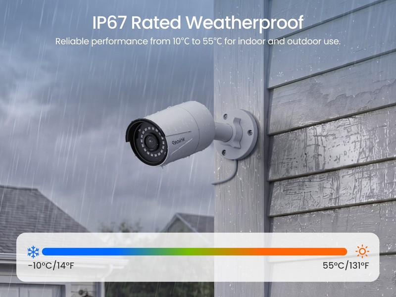 Reolink 5MP PoE Cam with Smart AI Detection, 100ft Night Vision, Audio, RLC-510A gallery