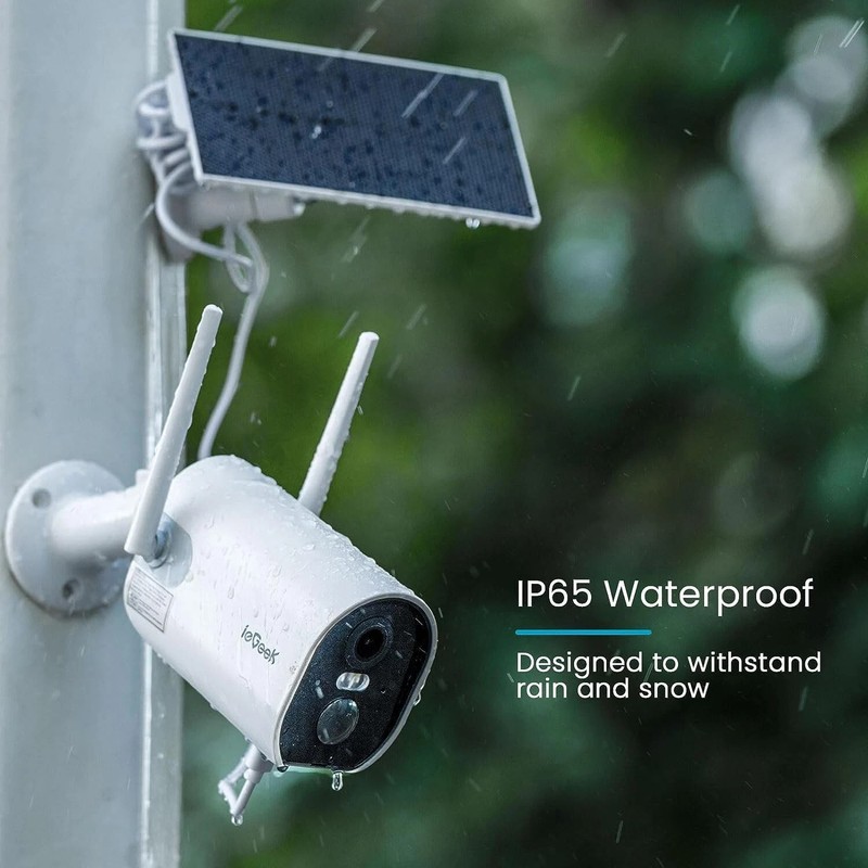 ieGeek Wireless Outdoor Solar Security Camera 2K Home CCTV System WiFi IP Camera gallery