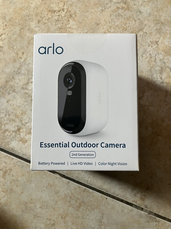 New Arlo Essential Camera HD 2Nd Gen. Wireless 1080P Security Surveillance –