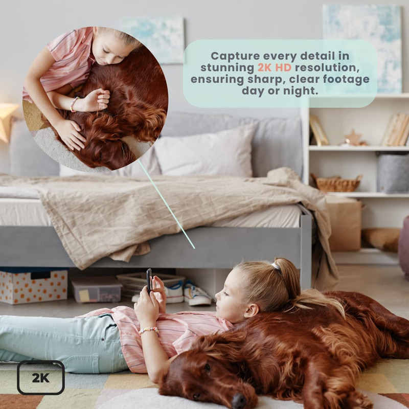 Vicohome X11 3K Security Camera Indoor – 360° Rotating Wifi Camera, Smart Motion gallery