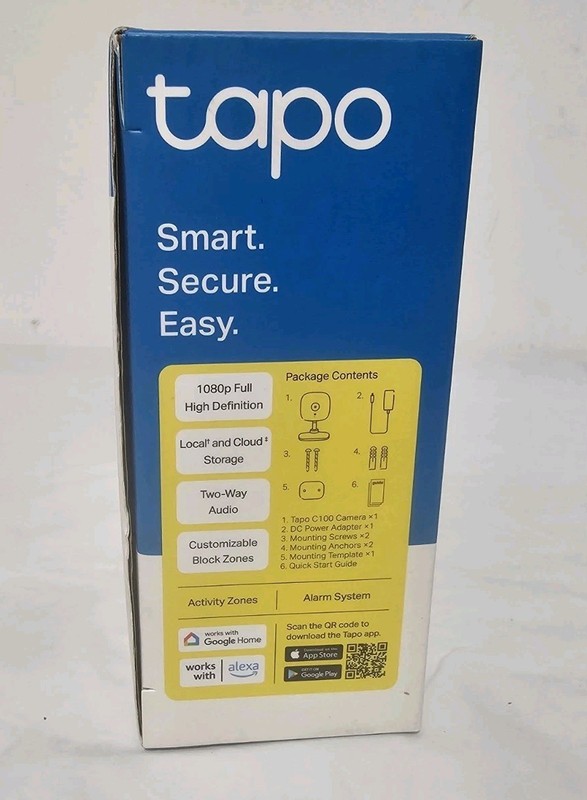 TP-Link Tapo C100 1080p Wi-Fi Home Security Camera Night Vision New Other gallery