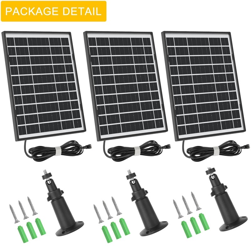 iTODOS 3 Pack 7W Solar Panel Compatible with Blink Outdoor 4 (4th Gen)/ (3rd ... gallery