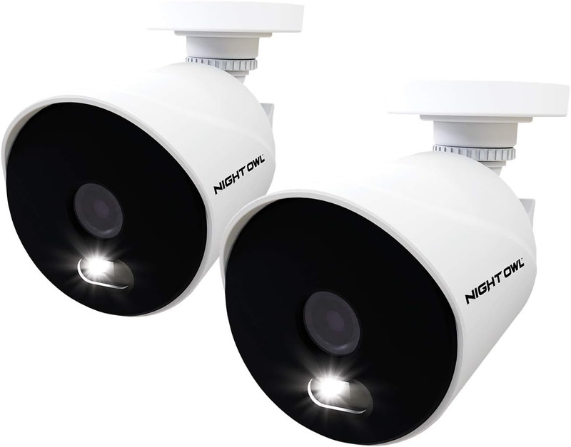 1080P HD Wired Indoor/Outdoor Add-On Cameras with Built-In Motion-Activated Spot