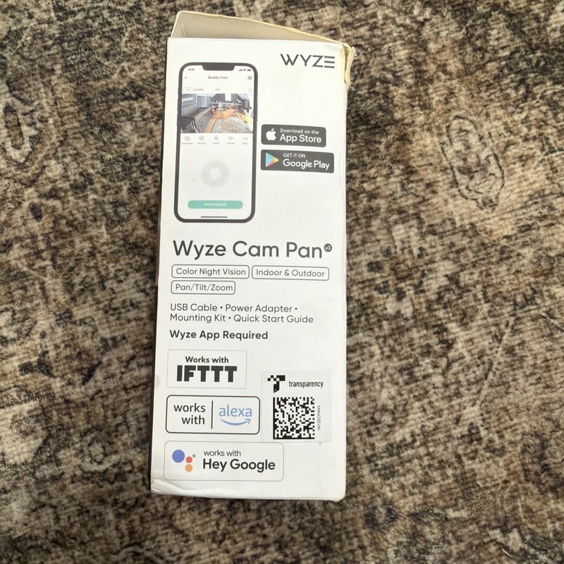 NEW NO PWR CORD Wyze Can Pan Indoor & Outdoor Color Night Vision gallery