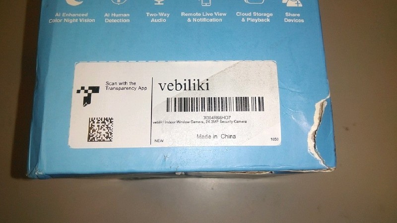 Vebiliki CS770 2K Window Security Camera Wi-Fi 3MP Night-Vision Motion Detection gallery