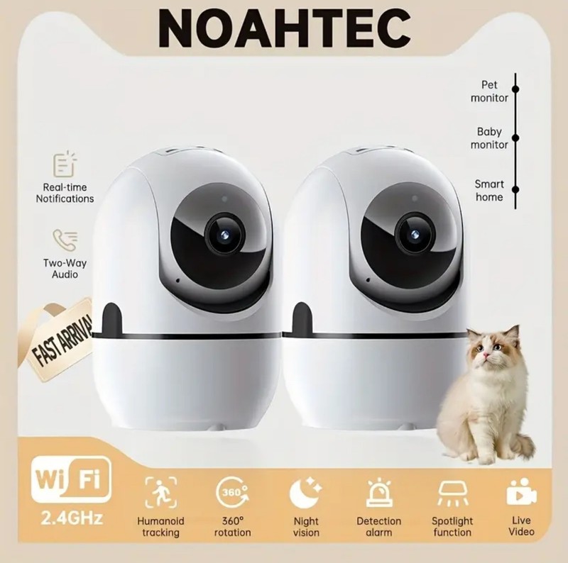 2.4G Wifi 360 Rotation 4MP Security Camera With Night Vision & Two Way Audio gallery