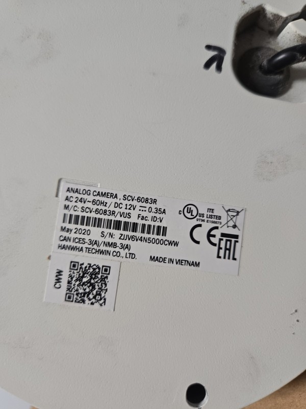 Samsung SCV-6083R 2MP IR HD Security Varifocal Dome Camera - BNC AHD 1080P CCTV gallery