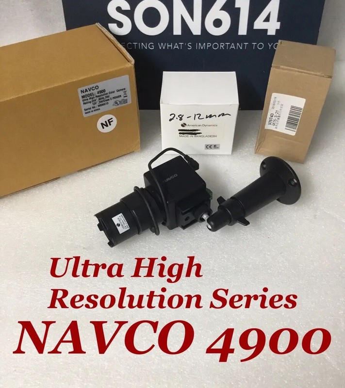 NAVCO 4900 CCTV Color Camera W/ Ultra High Resolution 2.8-12mm Wall Mount NEW!