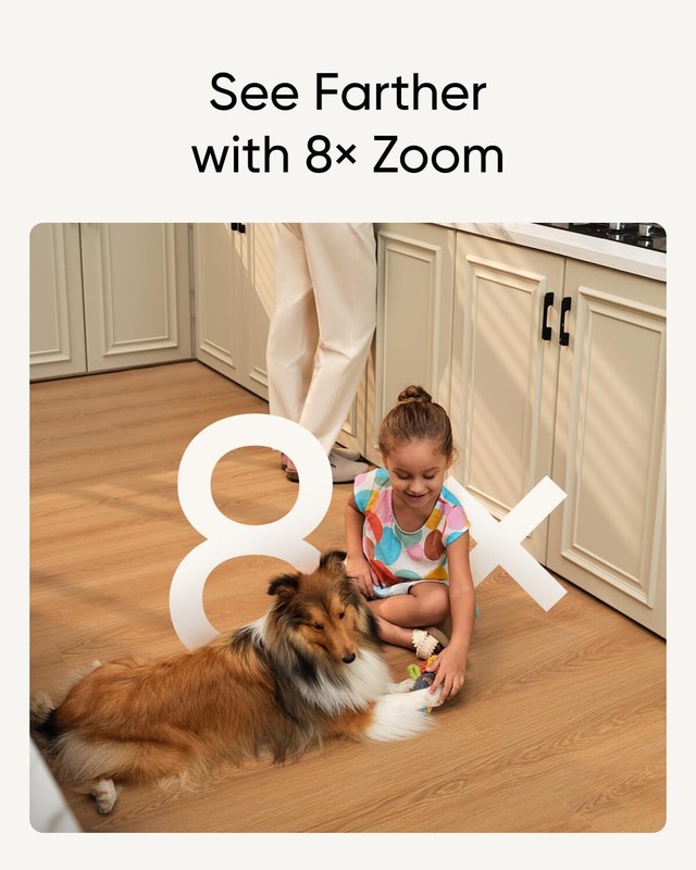eufy Indoor Security Camera S350 4K UHD Dual Cam 360°PTZ 8×Zoom|Certified Refurb gallery