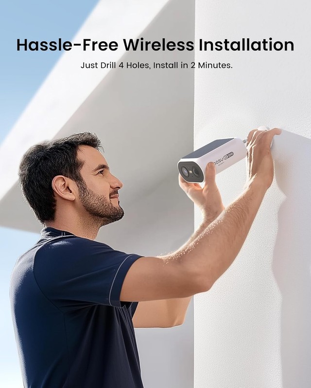Solar Security Cameras Wireless Outdoor, 2Mins DIY Installation, No Subscript... gallery