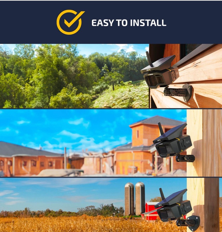 VOSKER VKX Solar Powered 4G-LTE Cellular Security Camera — No Wi-Fi Needed! gallery