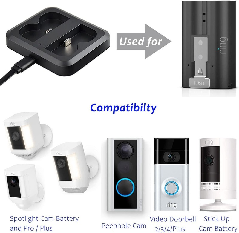 Ring Rechargeable Battery Pack for Video Doorbell 2 and Spotlight Cam Batteries gallery