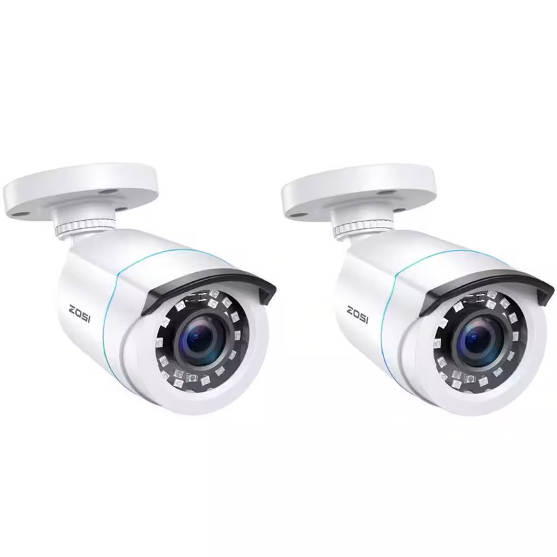 Wired 1080P HD 4-In-1 Outdoor Home Bullet Security Camera Compatible with TVI/AH gallery