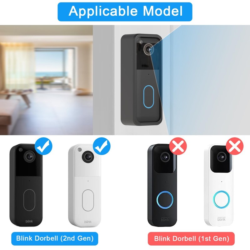 Adhesive Blink Doorbell Mount for All-New Blink Video Doorbell Camera(2nd Gen... gallery