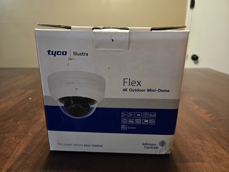 Tyco Illustra Flex3 4K IP Wired Outdoor Mini-Dome Color White IFS08-D22-OI03