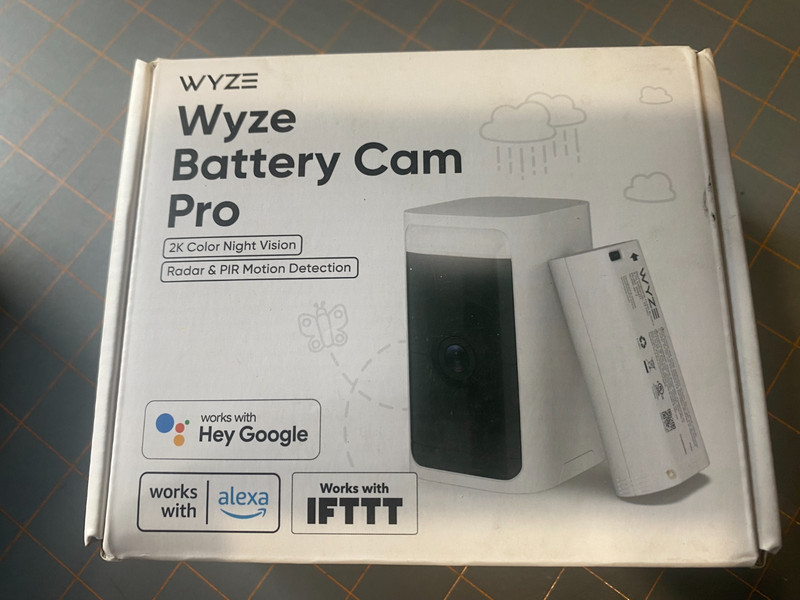 Wyze Battery Cam Pro Wireless Indoor/Outdoor 2K HD Security Camera Color WYZECOP