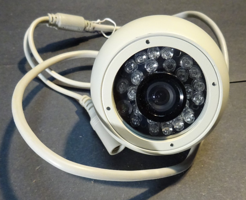 Color Trumpet Shell CCTV Security Camera IR07W-550 Model T1011-0223 Surveillance