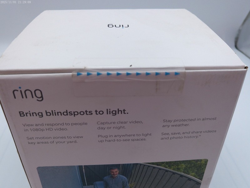 Ring Spotlight Cam Plug-In W/Bright LEDs & Siren - BRAND NEW!!!! gallery
