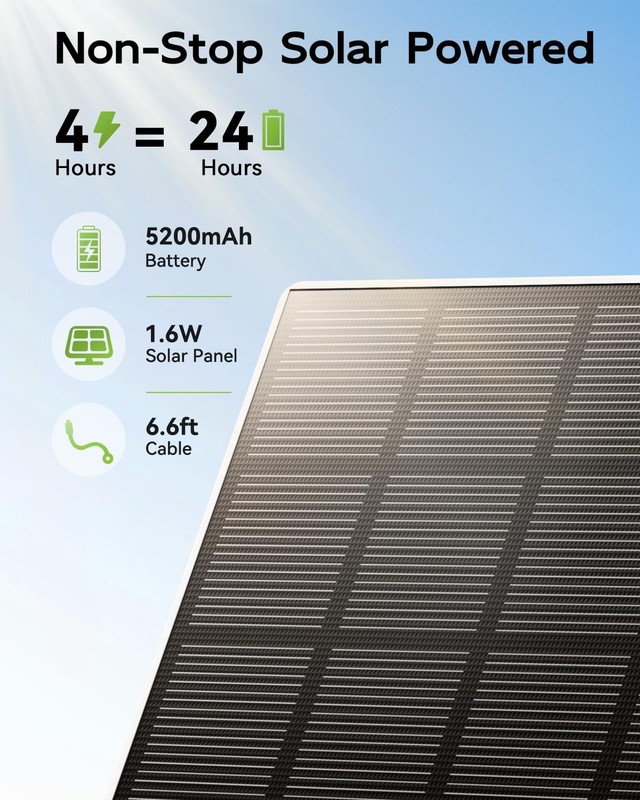 2K 4MP Solar Security Camera Wireless No Subscription gallery