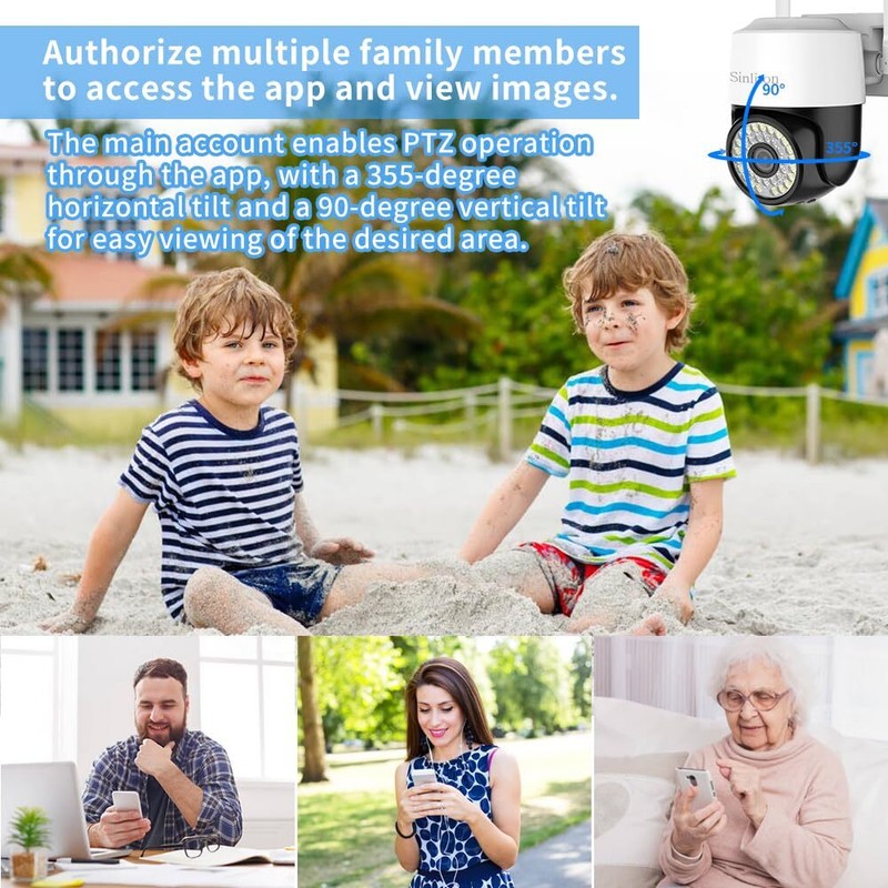 Camara De Seguridad 1080P HD WiFi Inalambrica Con Vision Nocturna y Audio 2-Vias gallery