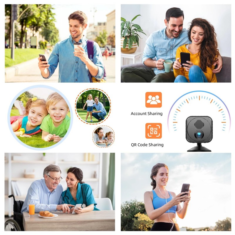 Upgraded Mini 30-Day Battery Life, Wireless 1080P HD with AI Motion Detection... gallery